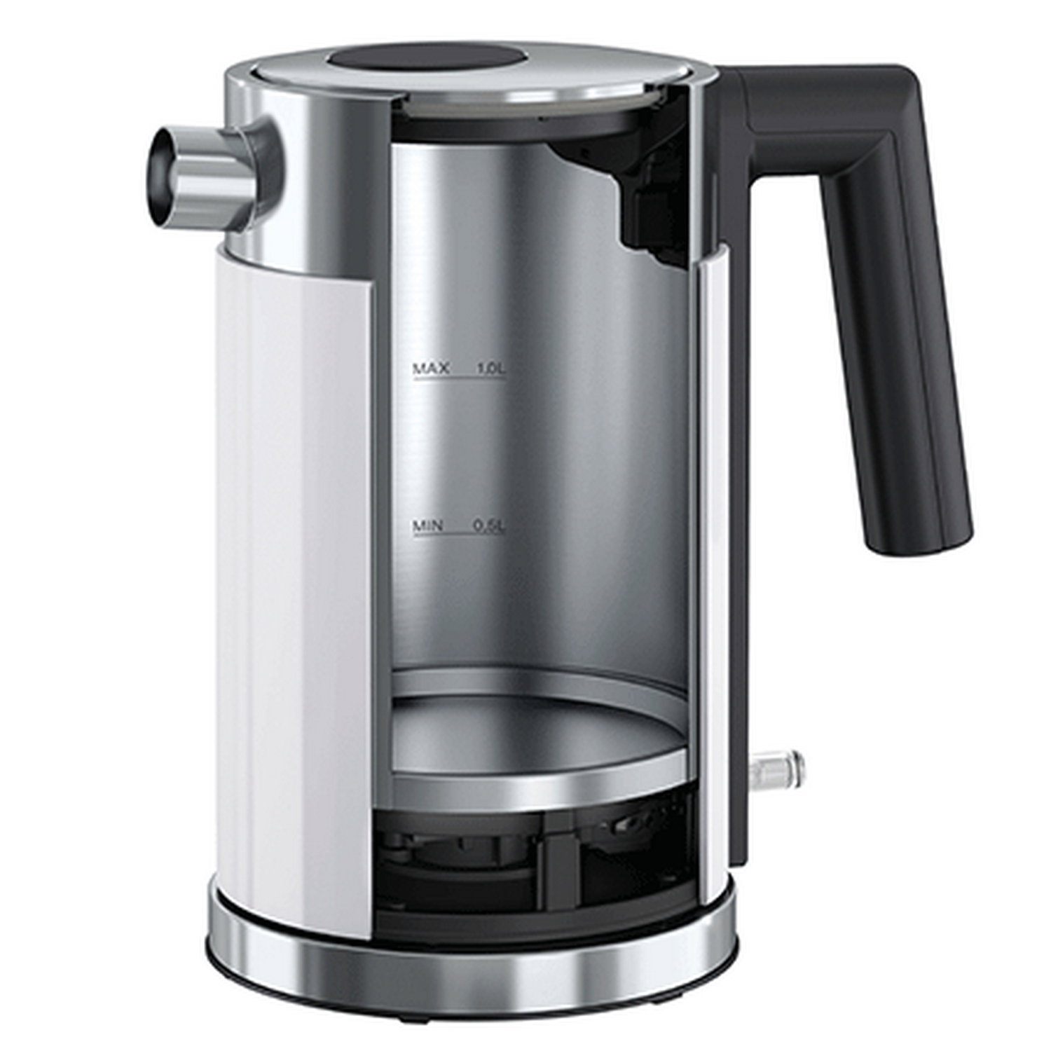 GRAEF WK401 Wasserkocher 1Liter wei&amp;szlig;/Edelstahl Slike