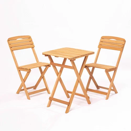  Set vrtnih stolova i stolica (3 komada), smeđa boja