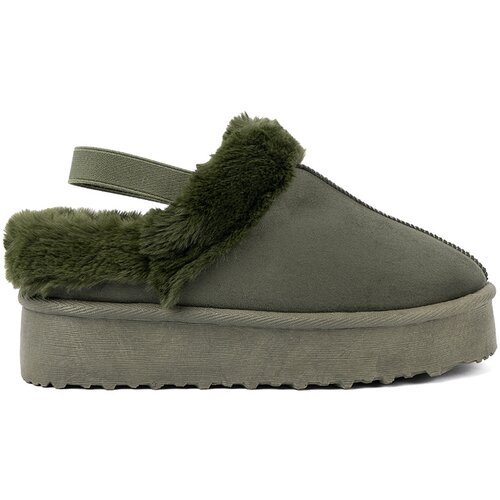Shelvt Dark green boots a'la snow boots with fur Cene