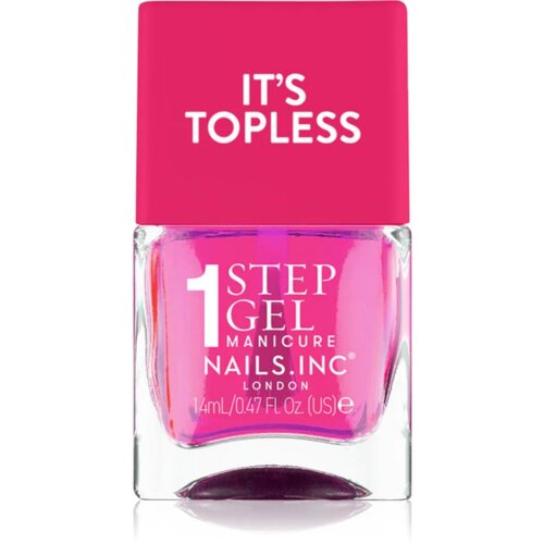Nails Inc. It&amp;rsquo;s Topless gel lak za nokte za dugotrajni efekt nijansa Thea 14 ml Slike