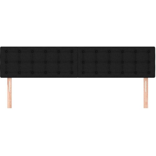  Uzglavlje 2 kom crni 90x5x78/88 cm od tkanine Slike