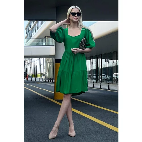 Madmext Dress - Green - Basic