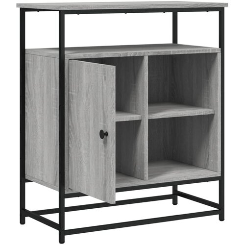  Komoda siva boja hrasta 69 x 35 x 80 cm od konstruiranog drva Slike