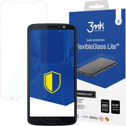 3mk MOTOROLA MOTO G6 PLUS - FLEXIBLEGLASS LITE, (22001779) Slike