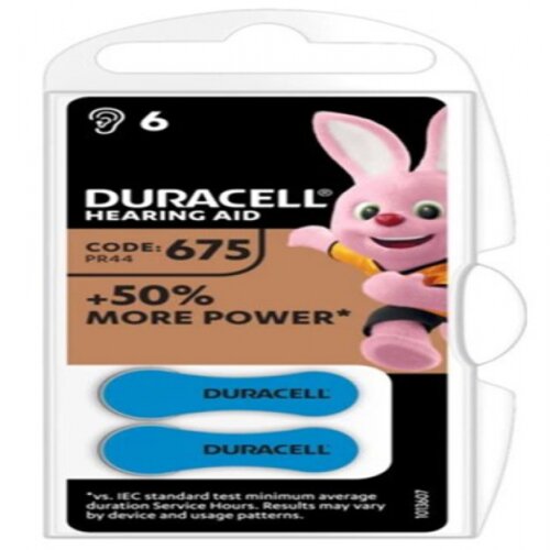 Duracell Hearing Aid 675 1,45V baterija za slusni aparat PAK6 Slike