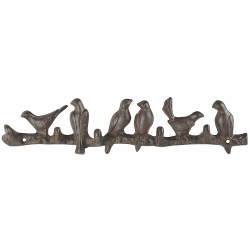 Esschert Design Smeđa metalna zidna vje&amp;scaron;alica &amp;ndash; Slike