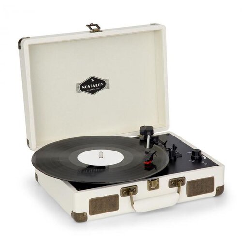 Auna Nostalgy by Peggy Sue Retro, gramofon, plošče, USB AUX, krem/videz medenine Cene