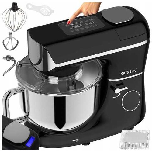 Ruhhy 2300w touch planetarni kuhinjski mikser robot LCD 6l s grijanom posudom crne boje Slike