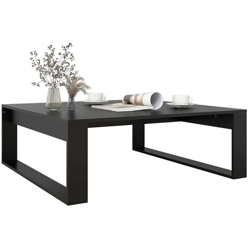  Stolić za kavu crni 100 x 100 x 35 cm od konstruiranog drva Slike