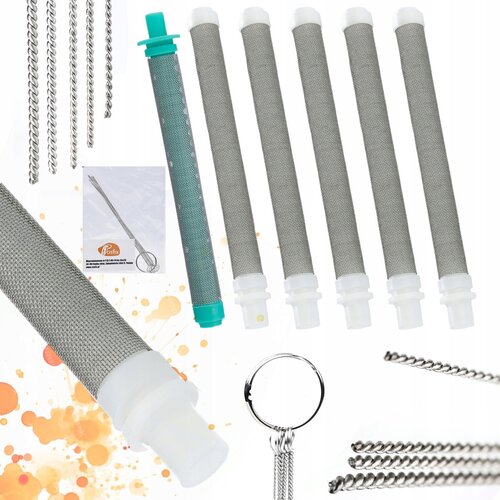 Rosfix SET FILTRIRNA VLOŽKA 60/30 MESH IN KOVINSKI ČISTILNI IGLE &ndash; ZA PI&Scaron;TOLO | 100 MM, 9&ndash;10,8 MM, 5+1 KOS, (5000073694) Cene