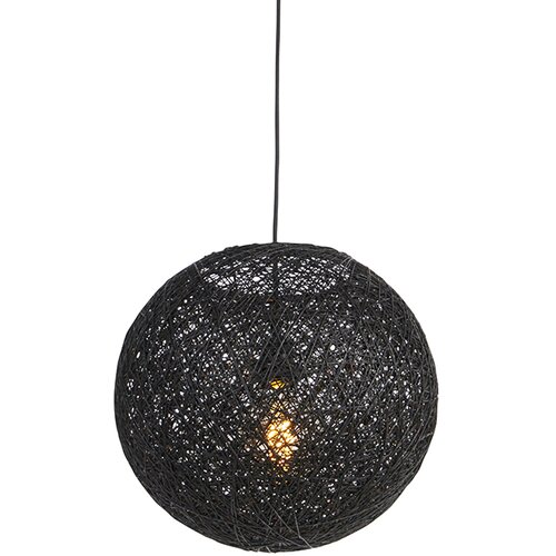 QAZQA Viseča svetilka črna 35 cm - Corda Cene