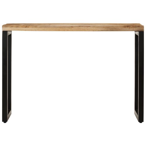Maison Chic konzolna miza - miza ob steni 110x35x76 cm trden neobdelan mangov les, (21786053) Slike