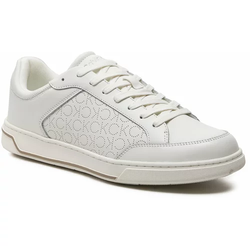 Calvin Klein Superge Low Top Lace Up Lth Perf Mono HM0HM01428 White/Feather Grey Perf Mono 0K8