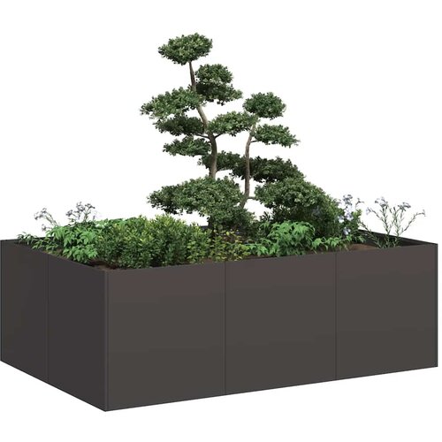 vidaXL Sadilica crna 120x80x40 cm od čelika Cijene
