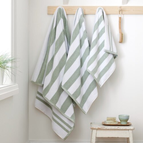 Bianca Bijeli/sivi pamučan ručnik 70x120 cm Stripe Jacquard &amp;ndash; Slike