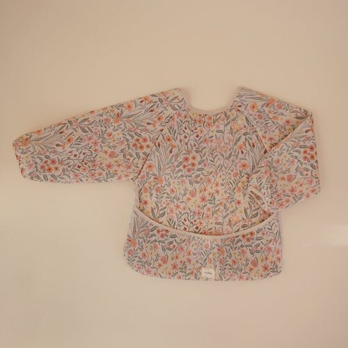 Mushie&amp;reg; Long Sleeve Bib slinček Pastel Blooms 6-24m 1 kos Slike