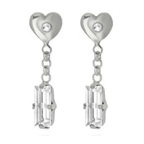 Ženske victoria cruz san valentin crystal srebrne mindjuŠe sa swarovski belim kristalima ( a3737-07ht ) Slike