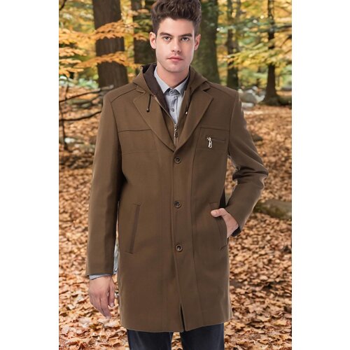 Dewberry PLT8354 SLIM-FIT COAT-FLAT CAMEL Slike