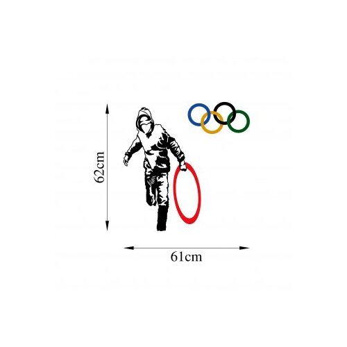 Wallxpert Zidna dekoracija Banksy 7, 62x61cm Slike