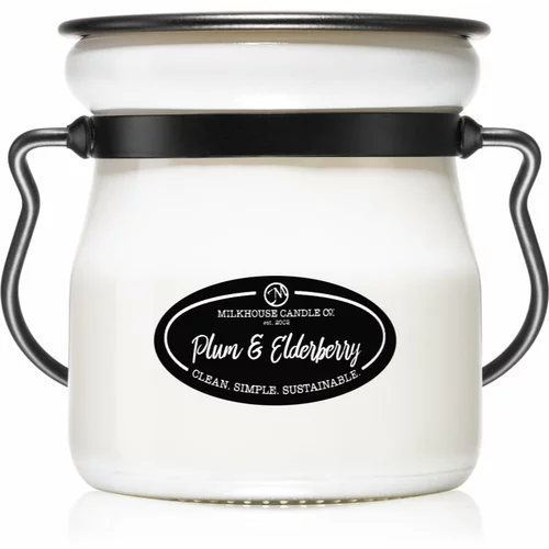 Milkhouse Candle Co. Creamery Plums & Elderberry dišeča sveča Cream Jar 142 g