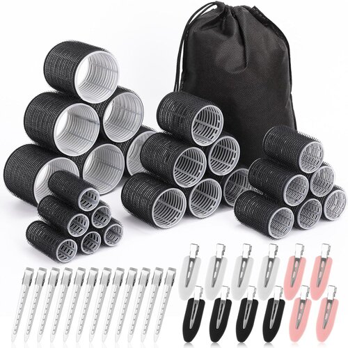 INF Set valjev za lase - 49-delni komplet Black, (21538101) Cene