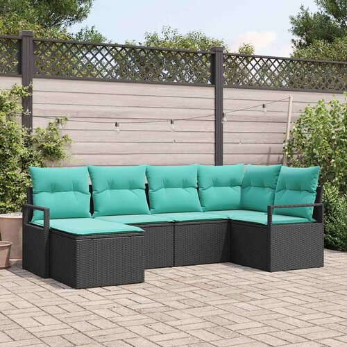  Set sofe 6 kom. Crna poliratan 232 x 122 x 85 cm Cene
