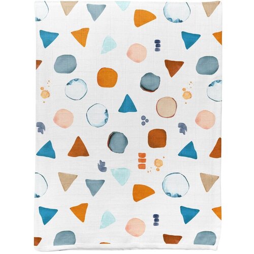 Lessentiel Maison Bijela deka za bebe od muslina 75x100 cm Geo – Cijene