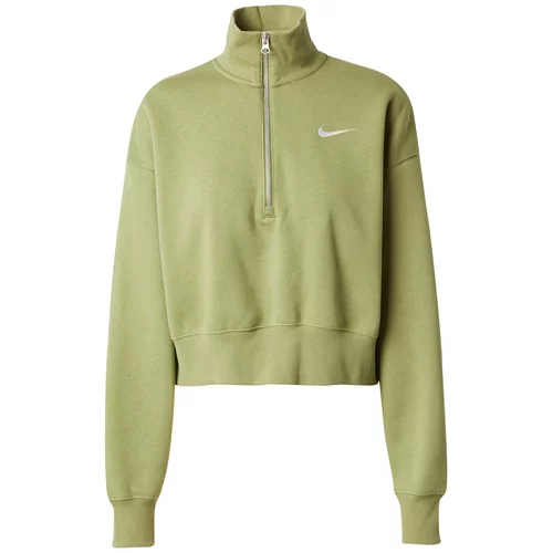 Nike Sportswear Majica oliva / bela