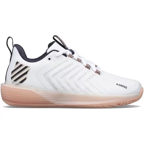 K-Swiss Women's Ultrashot 3 White/Peach EUR 40 Tennis Shoes