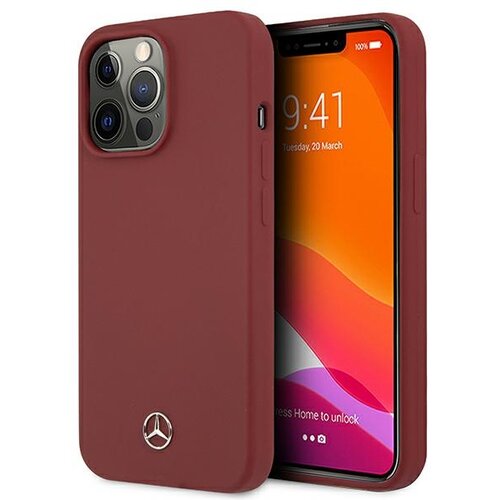 Mercedes SILIKONSKI OVITEK TRDI ZA IPHONE 13 PRO MAX 6.7 RDEČ, (21896889) Cene
