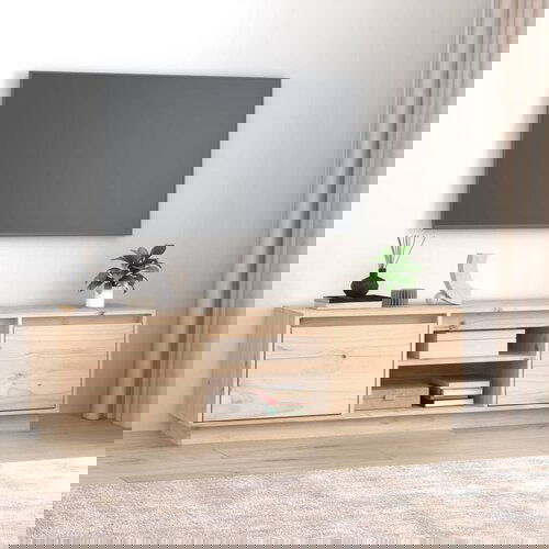 The Living Store TV omarica 140x35x40 cm trdna borovina - TV Omarica, (21374882) Slike