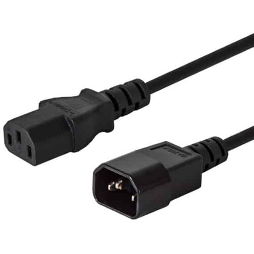  Podaljšek za računalniški napajalni kabel 1,2m črn Cene