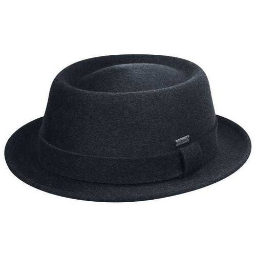 Kangol Klobuki Chapeau en feutre Polished Porkpie Modra Slike