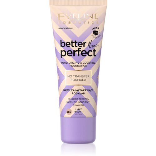 Eveline Cosmetics Better than Perfect puder s visokim prekrivanjem s hidratantnim učinkom nijansa 0.5 Light Biscuit Neutral 30 ml Slike