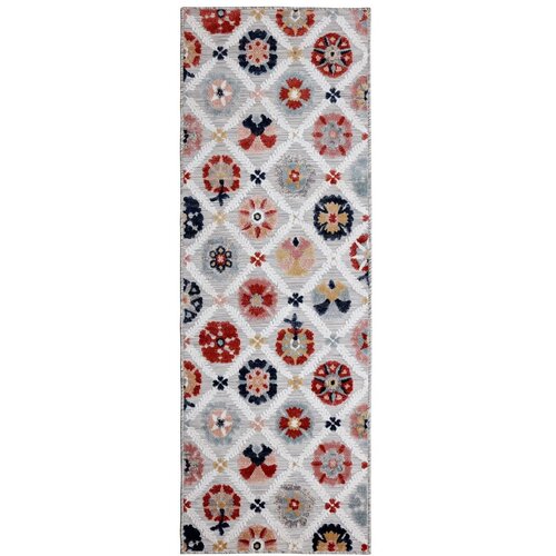 Flair Rugs Siv zunanji tekač 230x80 cm Flora - Flair Rugs Cene