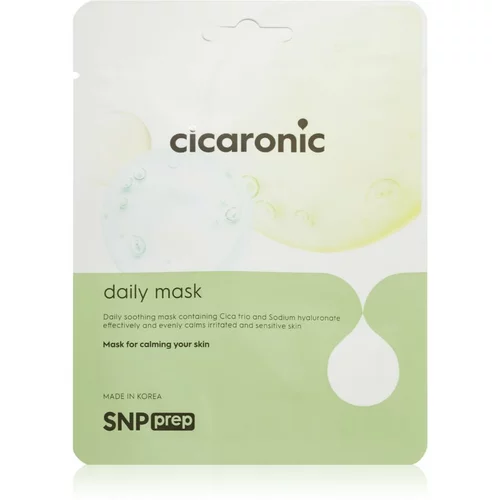 SNP Prep Cicaronic pomirjevalna tekstilna maska za suho in razdraženo kožo 20 ml