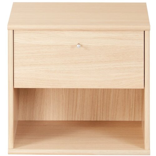 Hammel Furniture Stenska nočna omarica s policami v hrastovem dekorju Mistral - Hammel Furniture Slike