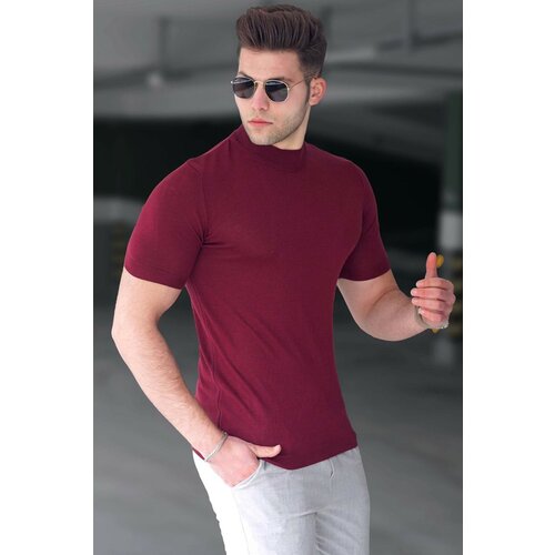Madmext T-Shirt - Burgundy - Fitted Slike
