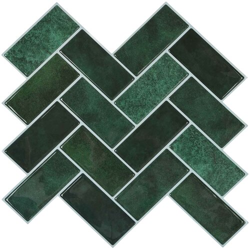  Pločica riblja kost 10 pcs Tamnozelena 30 x 30 cm Cijene