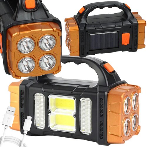  3 u 1 baterija. solarna LED COB svjetiljka 1500mAh USB powerbank Slike
