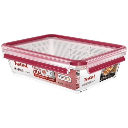 Tefal Staklena posuda sa poklopcem, 2 lit., MasterSeal Glass - N1041110 Cene