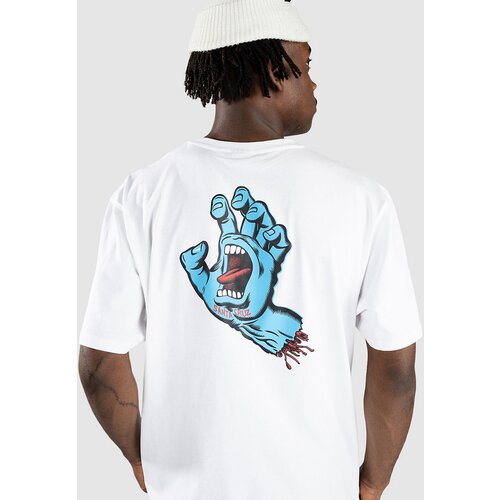 Santa Cruz Screaming Hand Chest T-shirt white Slike