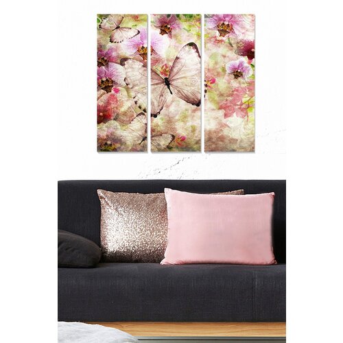 Wallity MDF1018809 multicolor decorative mdf painting (3 pieces) Slike