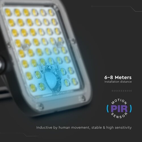  LED prigu&amp;scaron;iva solarni reflektor sa senzorom LED/10W/3,7V 4000/6000K IP65 + daljinski upravljač Slike