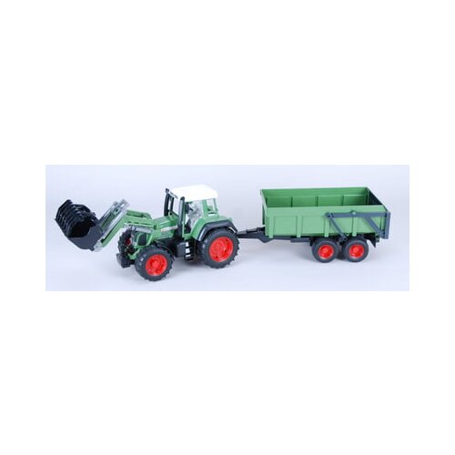 Bruder Fendt Favorit 926 Vario traktor s sprednjim nakladalnikom in nagibno prikolico Cene