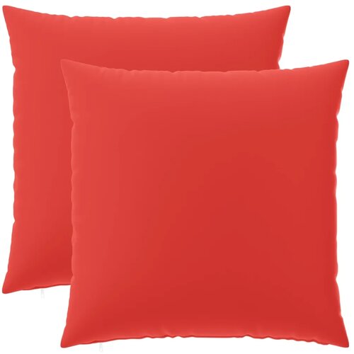  Jastuk s jastukom HEERLEN 2 kom. Crvena Poliester - Crvena 65 x 65 cm 2 Slike
