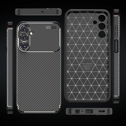 Techsuit CarbonFiber ovitek za Samsung Galaxy A25 5G &amp;ndash; črn Slike