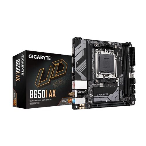 AMD Gigabyte B650I AX 1.0 Processor family Processor socket AM5 DDR5 DIMM Supported hard disk drive interfaces SATA, M.2 Number of SATA connectors 2 Cijene