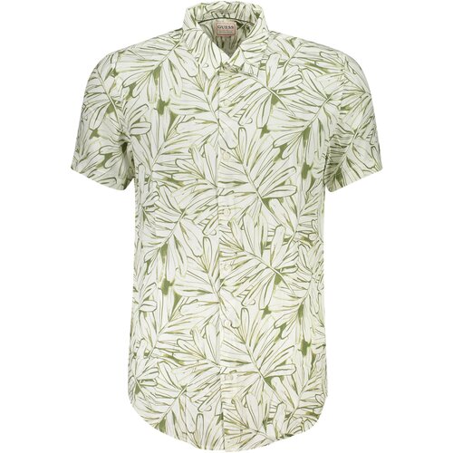 Guess Jeans SHORT SLEEVE SHIRT MEN WHITE Slike