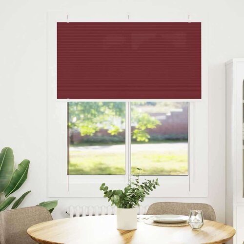  Plisirana roleta Bordeaux crvena 105x100 cm &amp;Scaron;irina tkanine Slike